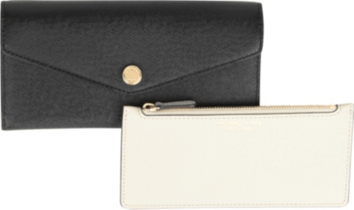 MICHAEL KORS Saffiano leather tri-fold wallet