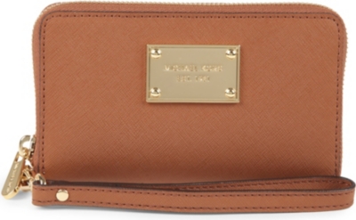 MICHAEL KORS Saffiano leather phone card wallet