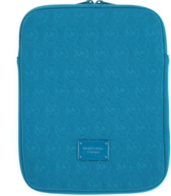 MICHAEL KORS Monogram neoprene iPad case