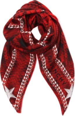 GIVENCHY Paradise Star silk scarf