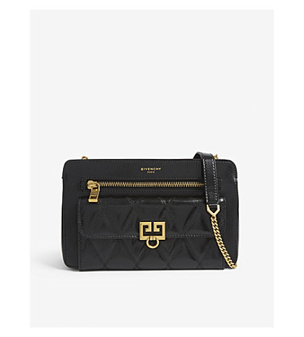 GIVENCHY - Pocket quilted leather cross-body bag | www.waldenwongart.com