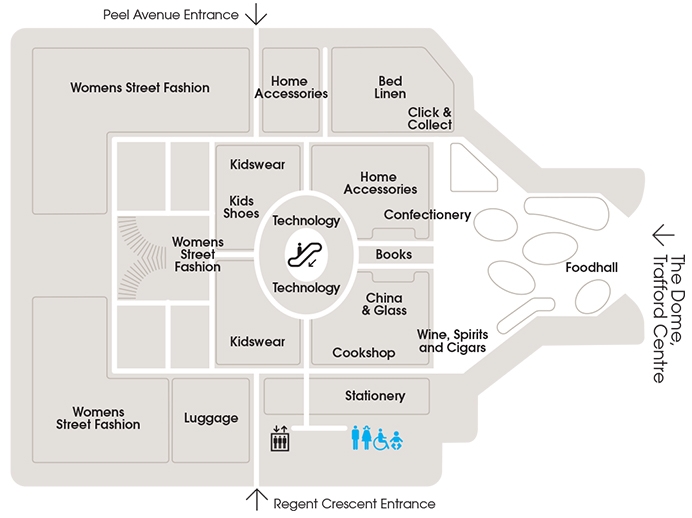 Upper level map
