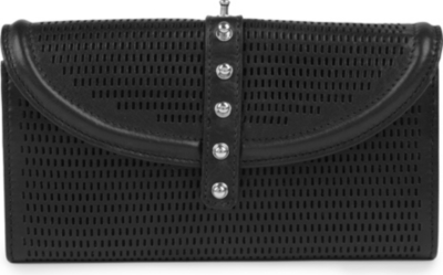 MCQ ALEXANDER MCQUEEN Perforated leather wallet