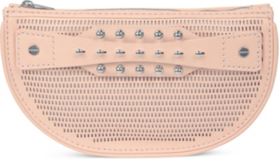 MCQ ALEXANDER MCQUEEN Perforated leather clutch