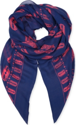 MCQ ALEXANDER MCQUEEN Razor Blade printed scarf
