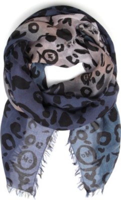 MCQ ALEXANDER MCQUEEN Animal print scarf