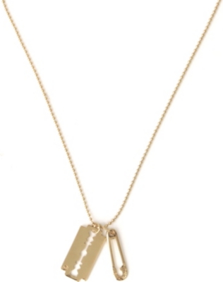 MCQ ALEXANDER MCQUEEN Razor blade pendant necklace