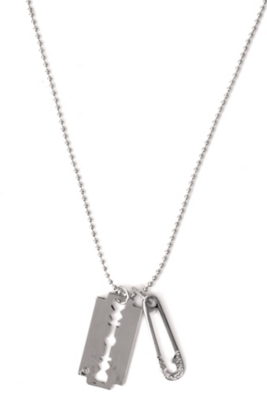 MCQ ALEXANDER MCQUEEN Razor blade pendant necklace