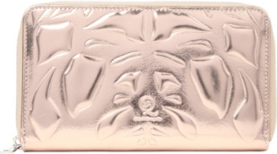 MCQ ALEXANDER MCQUEEN Embossed metallic wallet
