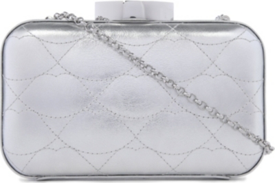 LULU GUINNESS Fifi quilted lips clutch