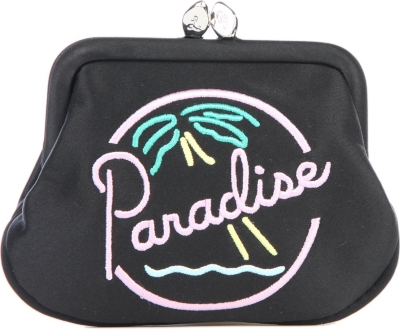 LULU GUINNESS Paradise satin coin purse