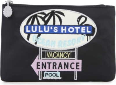 LULU GUINNESS Lulu Hotel satin coin purse