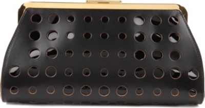 MARNI EDITION Perforated patent clutch