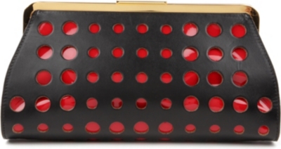 MARNI EDITION Perforated patent clutch