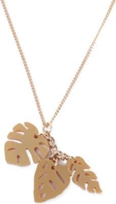 TATTY DEVINE Hot house leaves triple necklace