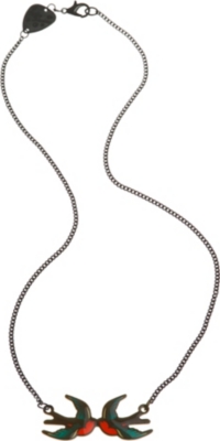 TATTY DEVINE Swallow enamel necklace