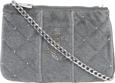 JUICY COUTURE Louisa velour shoulder bag