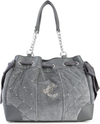 JUICY COUTURE Velour daydreamer shoulder bag