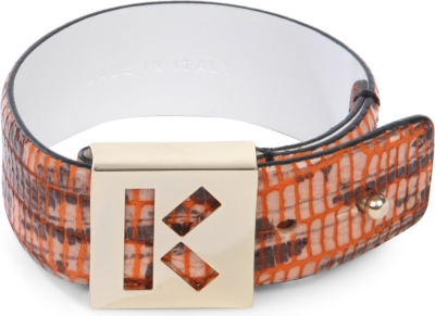 KENZO Mock-croc wide bracelet