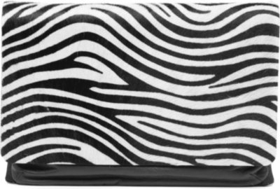 JOSEPH Zebra print pouch
