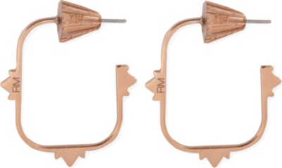 REBECCA MINKOFF All metal hoop earrings