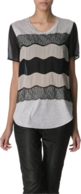 3.1 PHILLIP LIM Lace detail t-shirt