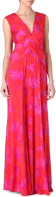 ISSA Silk-jersey maxi dress