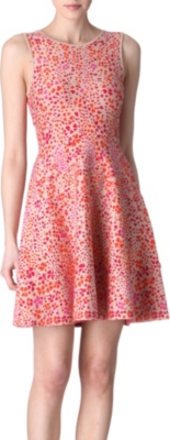 ISSA Knitted full-skirt dress