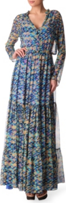 SALONI Alexia printed gown