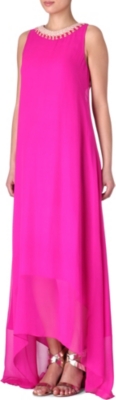 SALONI Silk-chiffon maxi dress