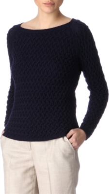 AGNONA Braided cashmere jumper