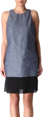 HOLMES & YANG Chambray contrast dress
