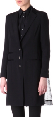 HOLMES & YANG Mesh-detail coat