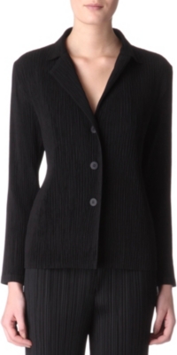 ISSEY MIYAKE Pleated crepe jacket