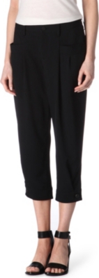 ISSEY MIYAKE Cropped twill trousers