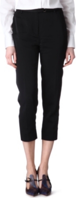 VIVIENNE WESTWOOD Cropped satin trousers