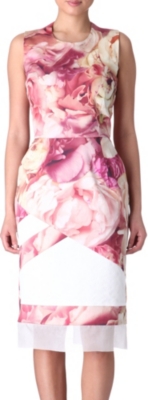 PREEN Peony stretch-cotton dress
