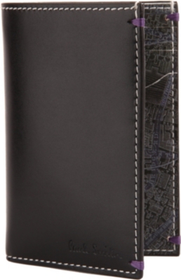 PAUL SMITH ACCESSORIES London Panorama leather card wallet