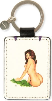 PAUL SMITH ACCESSORIES Naked Lady leather key ring