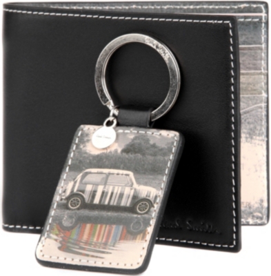 PAUL SMITH ACCESSORIES Mini Puddle wallet and key ring set