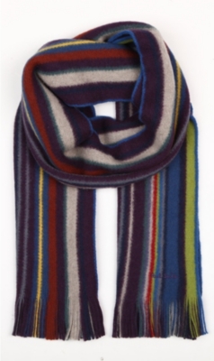 PAUL SMITH Reversible striped scarf