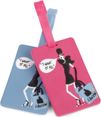 LANVIN Silhouettes luggage tags