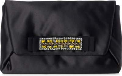 LANVIN Mai-Tai satin clutch