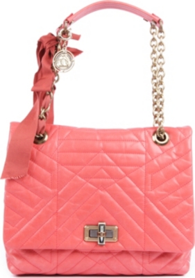 LANVIN Happy medium quilted leather shoulder bag