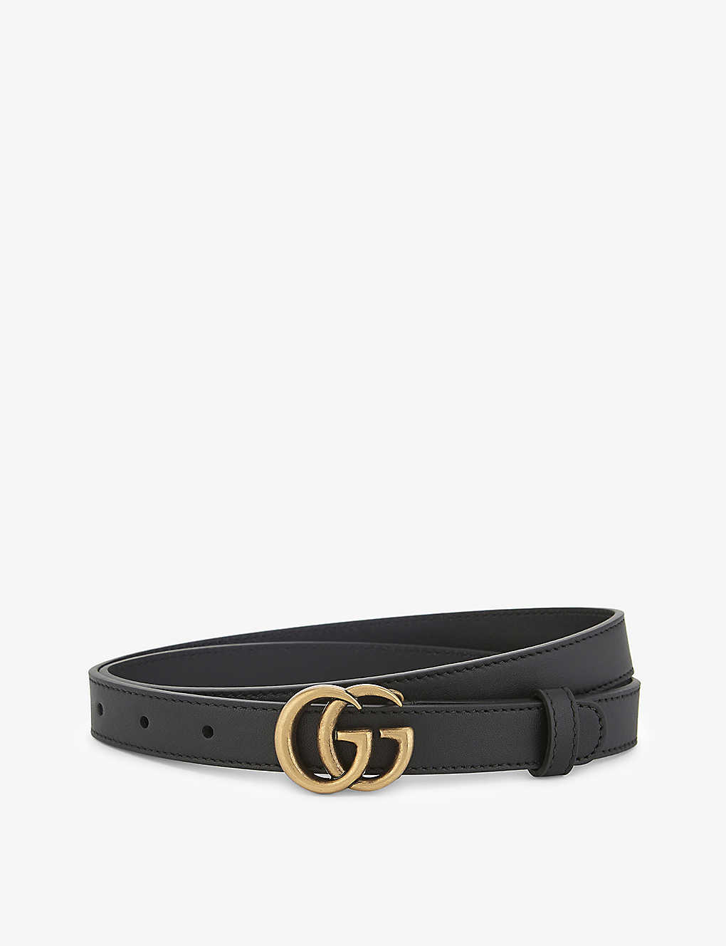 GG buckle thin leather belt(4320309)