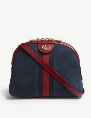 gucci ophidia suede shoulder bag