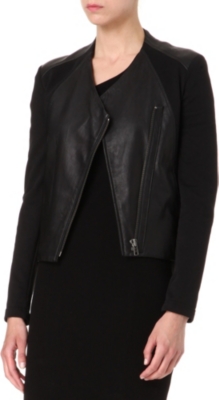 HELMUT LANG Washed leather jacket