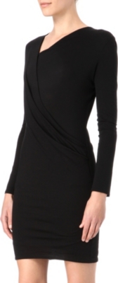 HELMUT LANG Feather draped dress