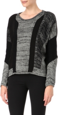 HELMUT LANG Panelled knitted jumper