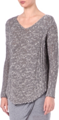 HELMUT LANG Curved-hem jumper